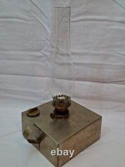 Antique Ditmar Burner Railroad Oil Lamp in Metal Carrying Case