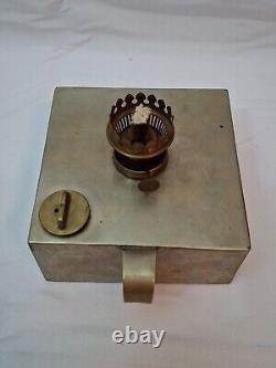 Antique Ditmar Burner Railroad Oil Lamp in Metal Carrying Case