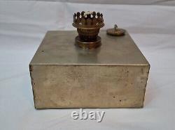 Antique Ditmar Burner Railroad Oil Lamp in Metal Carrying Case