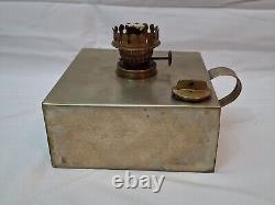 Antique Ditmar Burner Railroad Oil Lamp in Metal Carrying Case