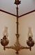 Antique Double Arm Cast Iron Hanging Oil Kerosene Lamp Patent Jan 31 1871