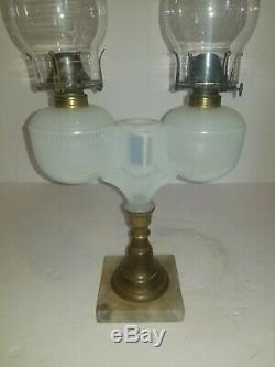 Antique Double Marriage Wedding Kerosene/oil Lamp