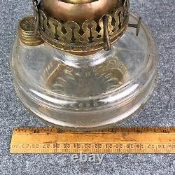 Antique Eastlake Oil Lamp Wall Bracket Mercury Glass Reflector Light Eagle