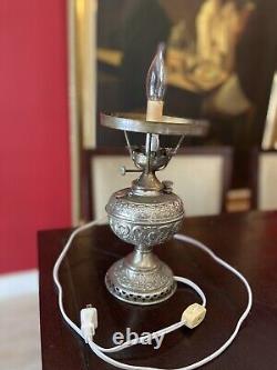 Antique Electrified? Oil Lamp