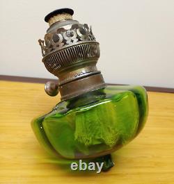 Antique Erich & Graetz 20''' Brass Oil Lamp Matador Burner, Flame Spreader, Font