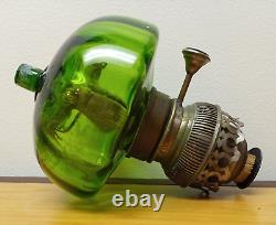 Antique Erich & Graetz 20''' Brass Oil Lamp Matador Burner, Flame Spreader, Font