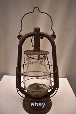 Antique Feuerhand Hurricane Lantern Germany Rustic Farmhouse Decor Oil Lamp 3