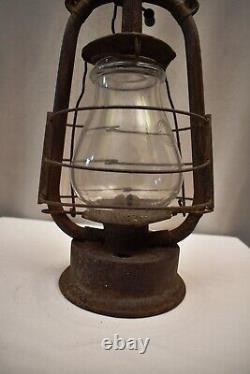 Antique Feuerhand Hurricane Lantern Germany Rustic Farmhouse Decor Oil Lamp 3