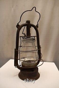 Antique Feuerhand Hurricane Lantern Germany Rustic Farmhouse Decor Oil Lamp 3