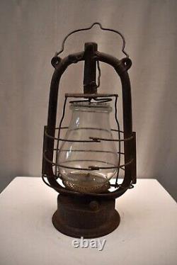 Antique Feuerhand Hurricane Lantern Germany Rustic Farmhouse Decor Oil Lamp 3