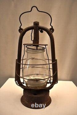 Antique Feuerhand Hurricane Lantern Germany Rustic Farmhouse Decor Oil Lamp 3