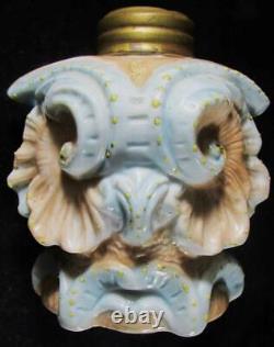 Antique Figural Owl Rare Miniature Oil Lamp Made in Germany Walz Davis Ceramic
