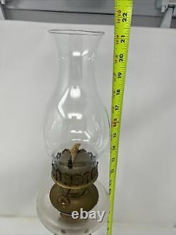 Antique Figural Stem Kerosene Oil Lamp Iden Type Climax Burner