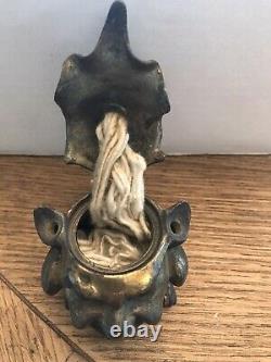 Antique Figure Oil Lamp
