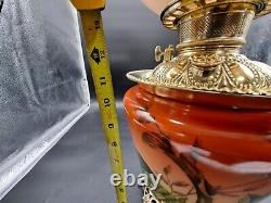 Antique Fostoria Parlor Oil Lamp GWTW Royal Font