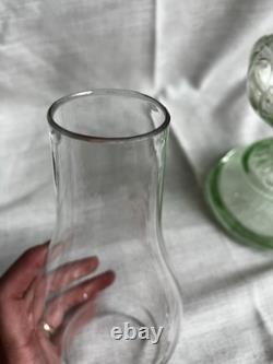 Antique GIANT Kerosene / Oil Lamp Petal Pattern With Funnel