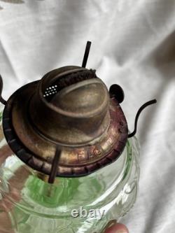 Antique GIANT Kerosene / Oil Lamp Petal Pattern With Funnel