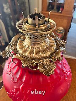 Antique GWTW Consolidated Oil Lamp Gone With The Wind Lamp Jumbo Presentation