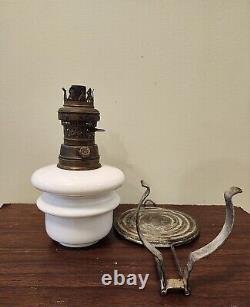 Antique German Wall Mount Oil Lamp