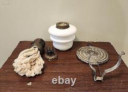 Antique German Wall Mount Oil Lamp