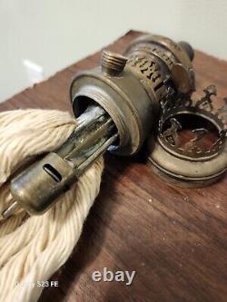 Antique German Wall Mount Oil Lamp