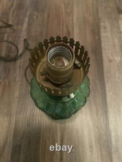 Antique Glass Oil Lamp Converted Chimney, Mexico, Estrella, does no glow