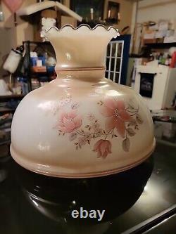 Antique Gone W The Wind Hurricane Oil Lamp Shade Milk Glass 14x11 For 10 Ring