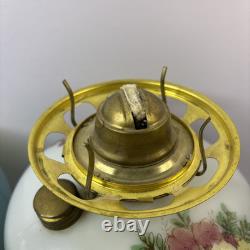 Antique Gone WithThe Wind P. & A. Co. Parlor Hurricane Oil Lamp Hand Painted 17H