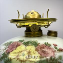 Antique Gone WithThe Wind P. & A. Co. Parlor Hurricane Oil Lamp Hand Painted 17H