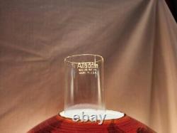 Antique Gone With The Wind electrified oil parlor lamp hand painted glo red pink