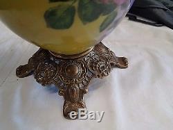 Antique Gone with the Wind Oil Table Lamp Circa 1890's