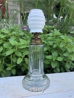 Antique Gran Vals Perfect Time Indicating Miniature Oil Lamp Late 1800s