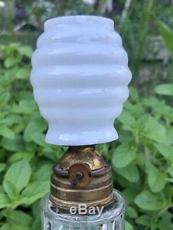 Antique Gran Vals Perfect Time Indicating Miniature Oil Lamp Late 1800s
