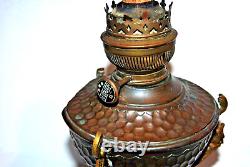 Antique Greek Mythology Themed Copper Bronze Oil Lamp with Matador brand burner