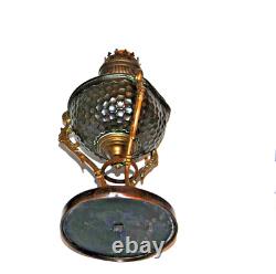Antique Greek Mythology Themed Copper Bronze Oil Lamp with Matador brand burner