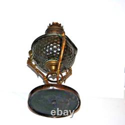 Antique Greek Mythology Themed Copper Bronze Oil Lamp with Matador brand burner