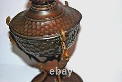 Antique Greek Mythology Themed Copper Bronze Oil Lamp with Matador brand burner