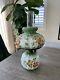 Antique Hand Painted Floral Victorian Oil Lamp