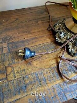 Antique Hand Painted Gone With the Wind GWTW Parlor Oil Lamp 25 x 10