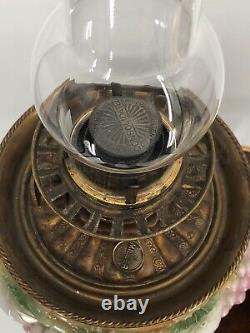 Antique Hanging Grape Stencil Consolidated Gone With the Wind Banquet Oil Lamp