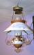 Antique Hanging Library Parlor Oil Lamp Slant Shade