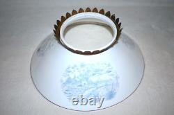 Antique Hanging Library Parlor Oil Lamp Slant Shade
