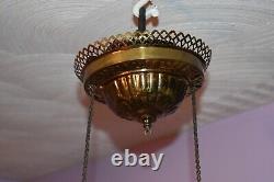 Antique Hanging Parlor Oil Lamp New Juno No 1 Rare Find Circa 1890's