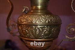 Antique Hanging Parlor Oil Lamp New Juno No 1 Rare Find Circa 1890's