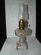 Antique Hobbs Brockunier Seaweed Coral Reef Miniature Glass Opalescent Oil Lamp