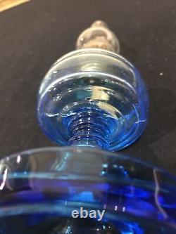 Antique Ice Blue No 300 Central Glass Miniature Oil Lamp SMITH II, FIG. 175