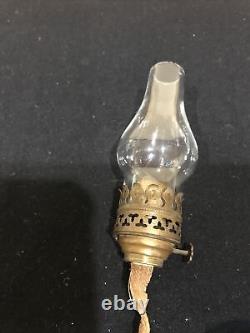 Antique Ice Blue No 300 Central Glass Miniature Oil Lamp SMITH II, FIG. 175