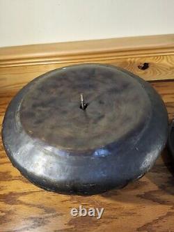 Antique Japanese Asian Hammered Bronze Oil Lamp Dragon Feet Duplex Burner 19th C
