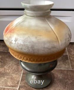 Antique Kerosene Lamp Handpainted Lampshades