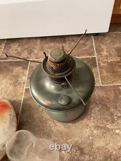 Antique Kerosene Lamp Handpainted Lampshades